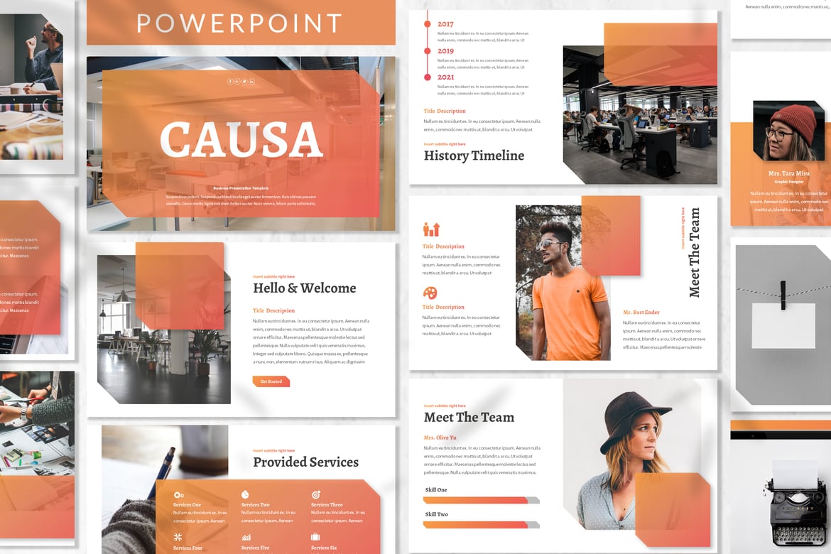 Causa - Template Powerpoint Bisnis Profesional