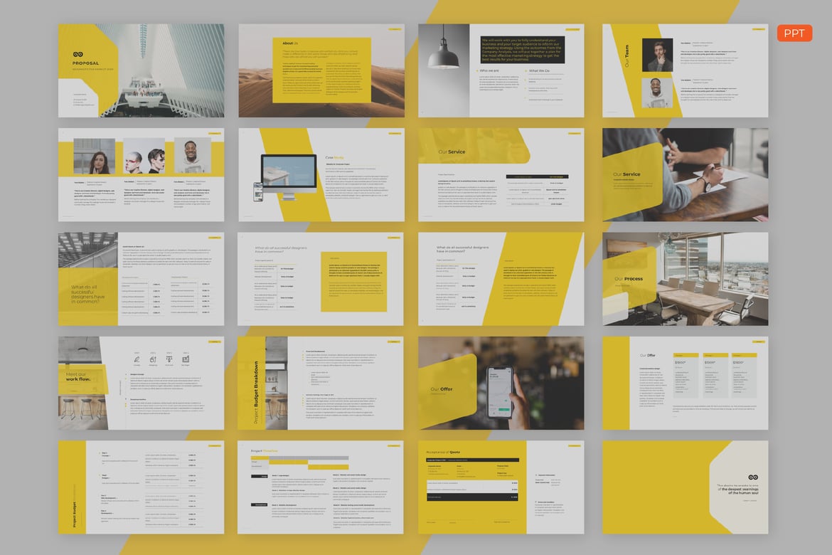 Presentasi Proposal CD Curve - Template PowerPoint Menarik