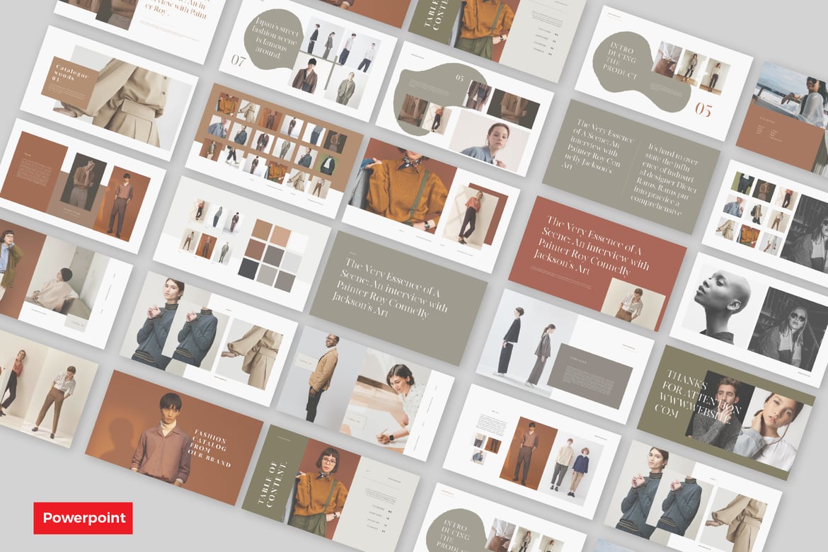 Template PowerPoint Katalog Produk yang Menarik