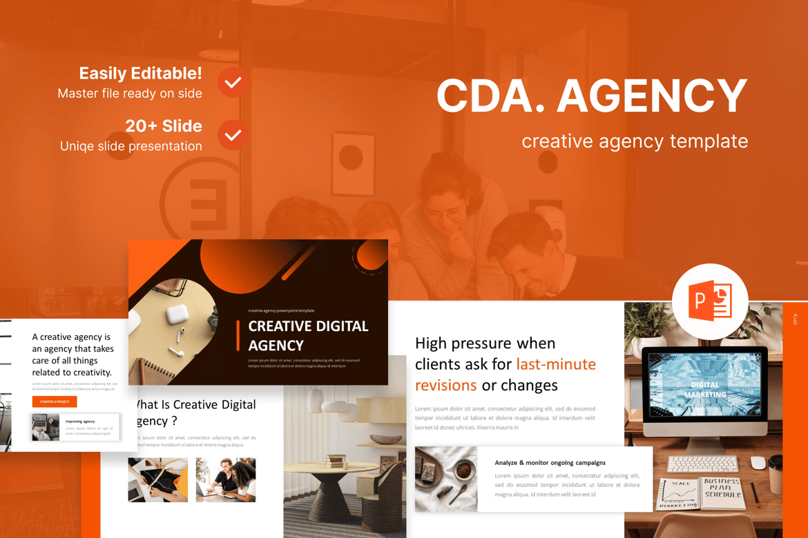 CDA – Template Powerpoint Kreatif untuk Agensi Anda