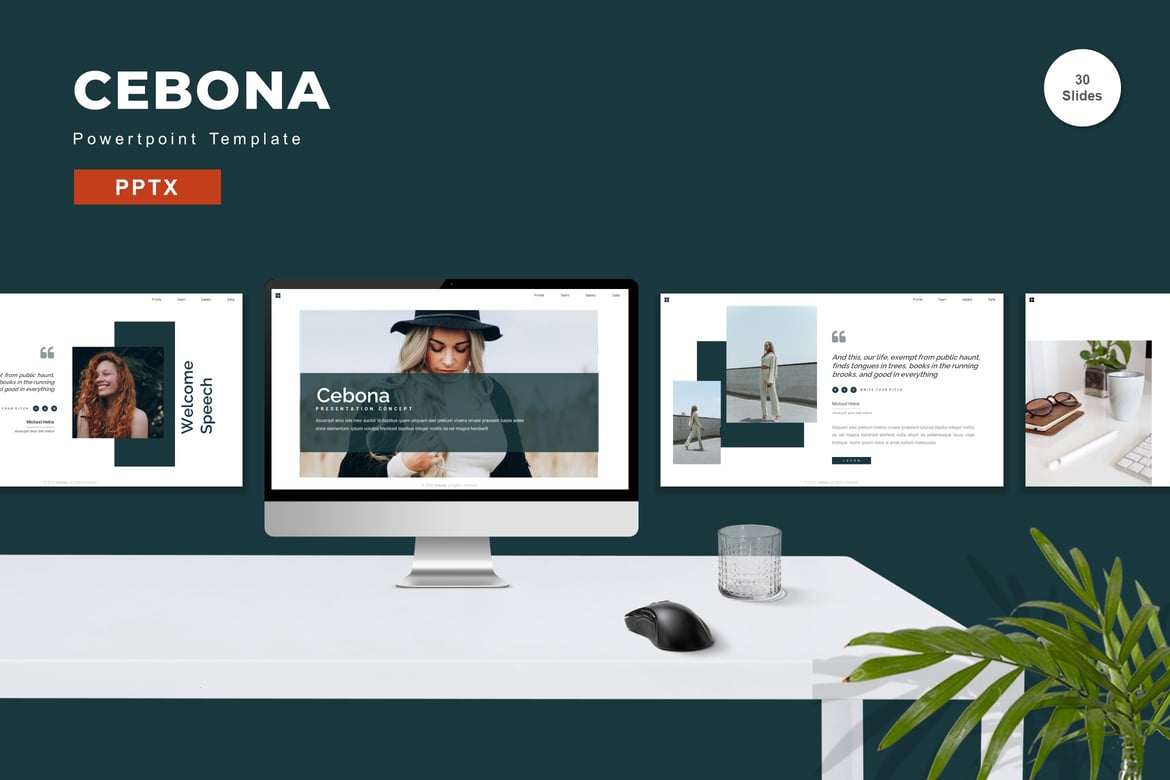 Cebona - Template Presentasi Powerpoint Menarik dan Profesional