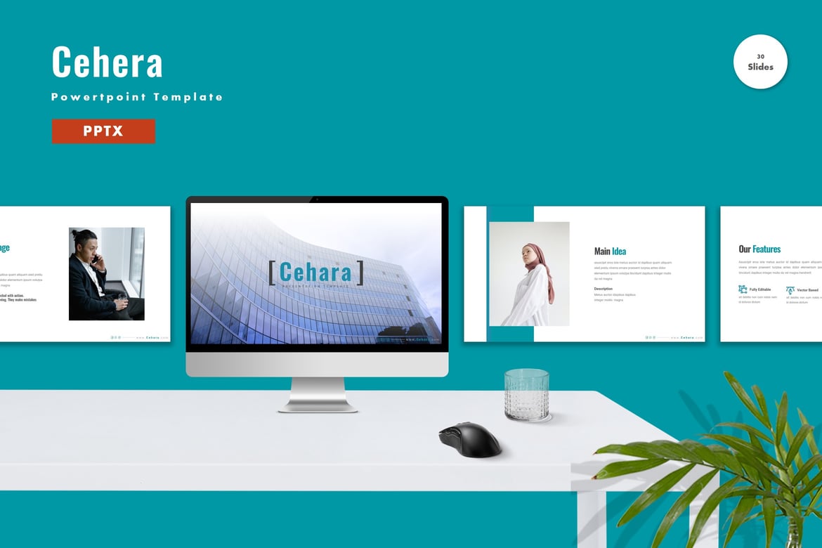 Cehara - Template PowerPoint Elegan untuk Presentasi Profesional