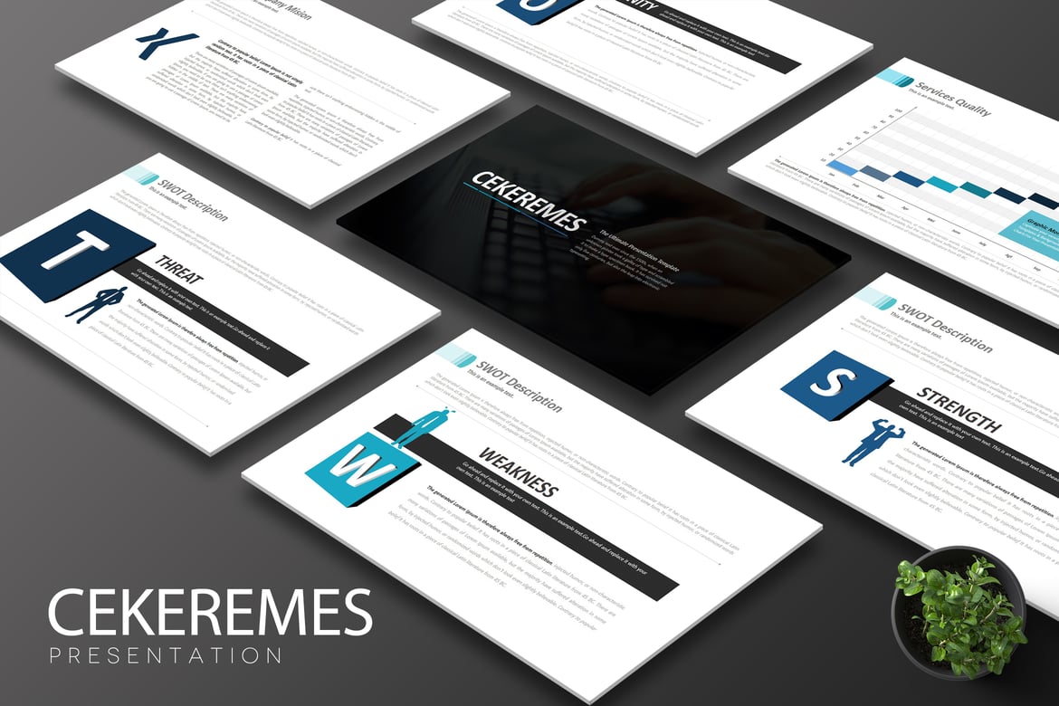 Template Presentasi PowerPoint Cekeremes yang Kreatif dan Menarik