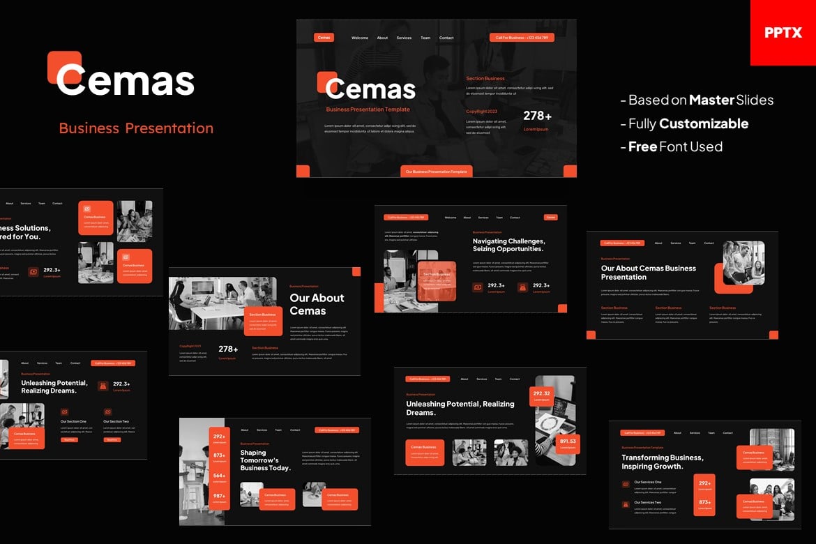 Cemas - Template Presentasi PowerPoint Profesional dan Modern