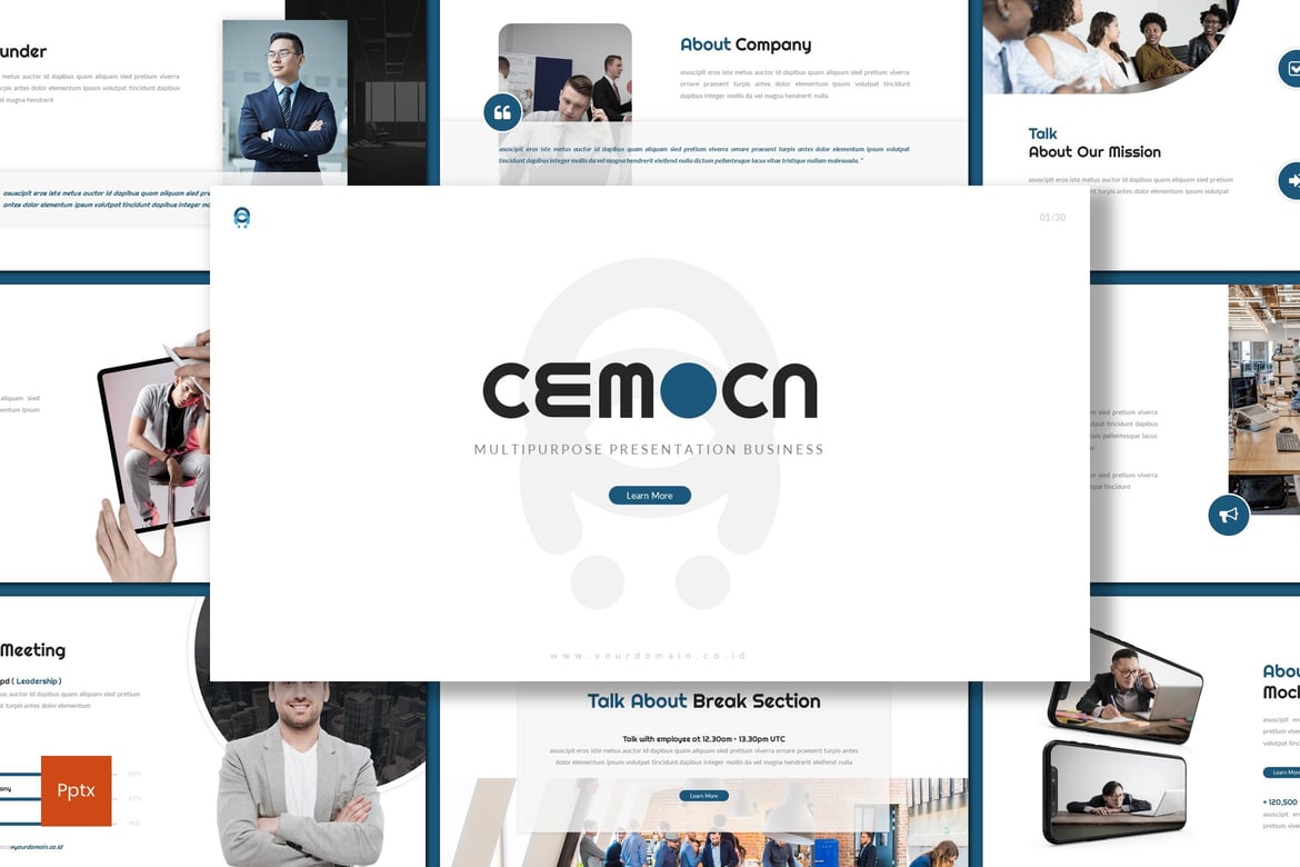 Cemoca - Template Powerpoint Bisnis yang Menarik dan Profesional