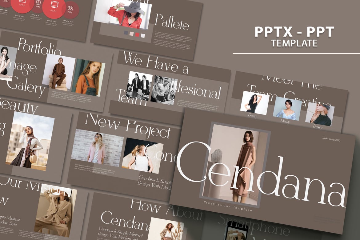 CENDANA - Template PowerPoint Kreatif dan Modern