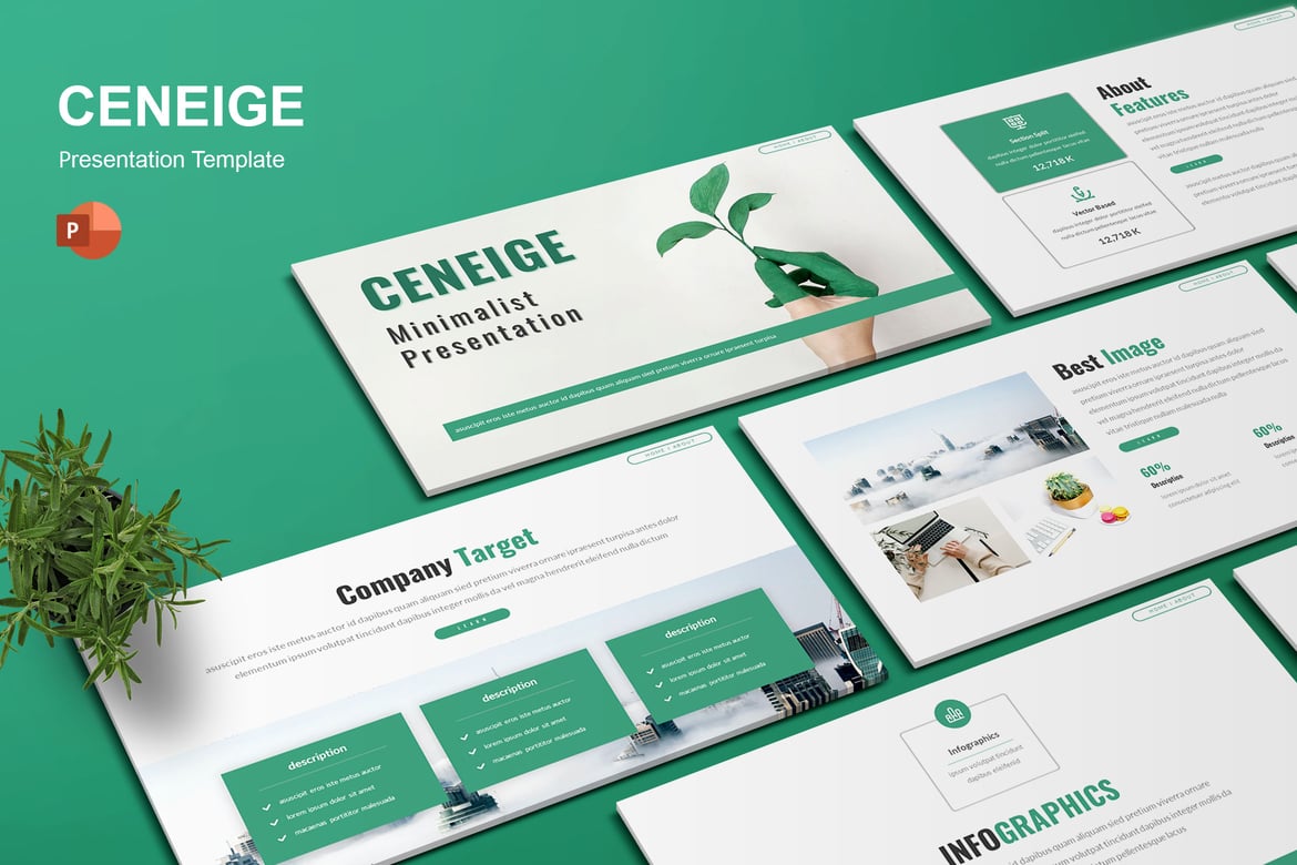 Ceneige - Template Presentasi PowerPoint Profesional untuk Segala Kebutuhan