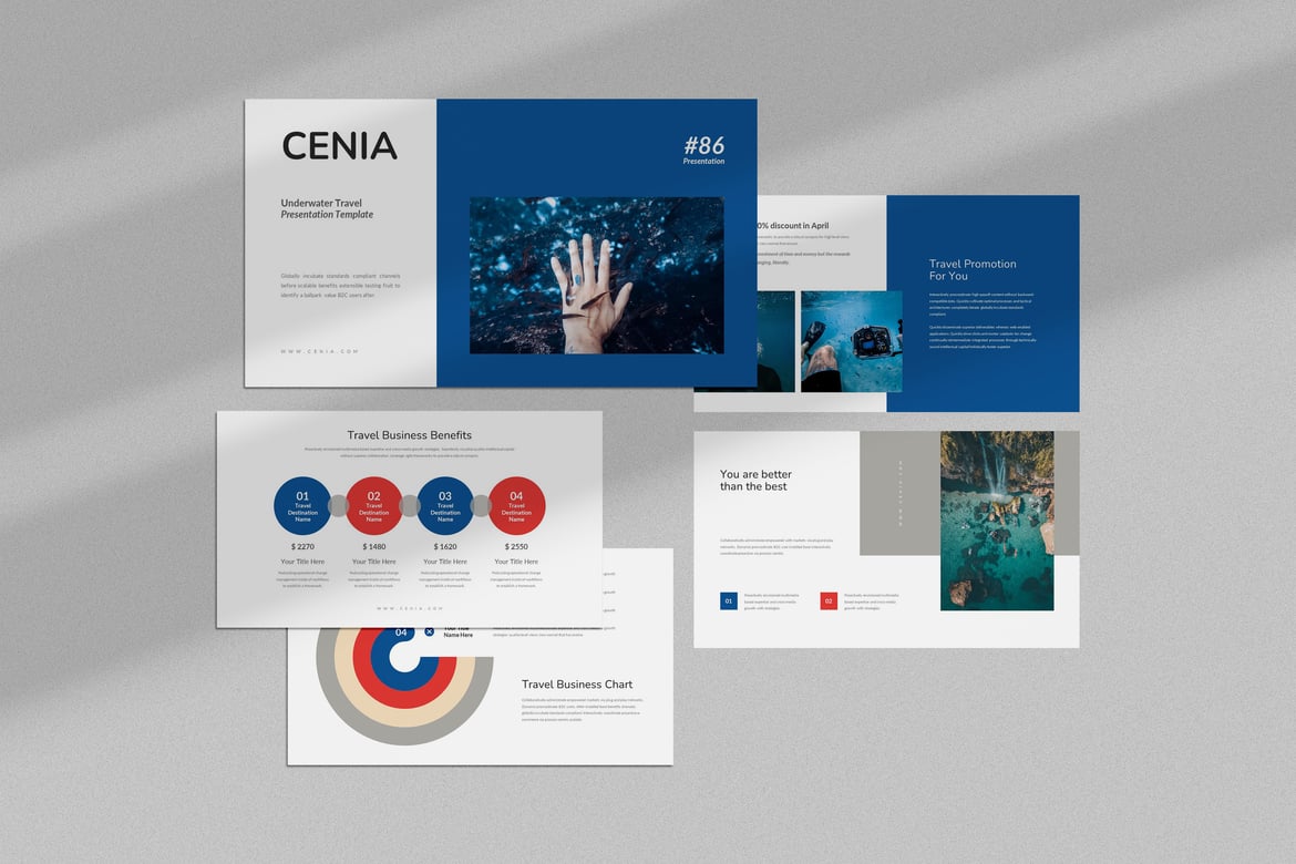 Template PowerPoint Cenia: Petualangan Bawah Laut yang Menarik