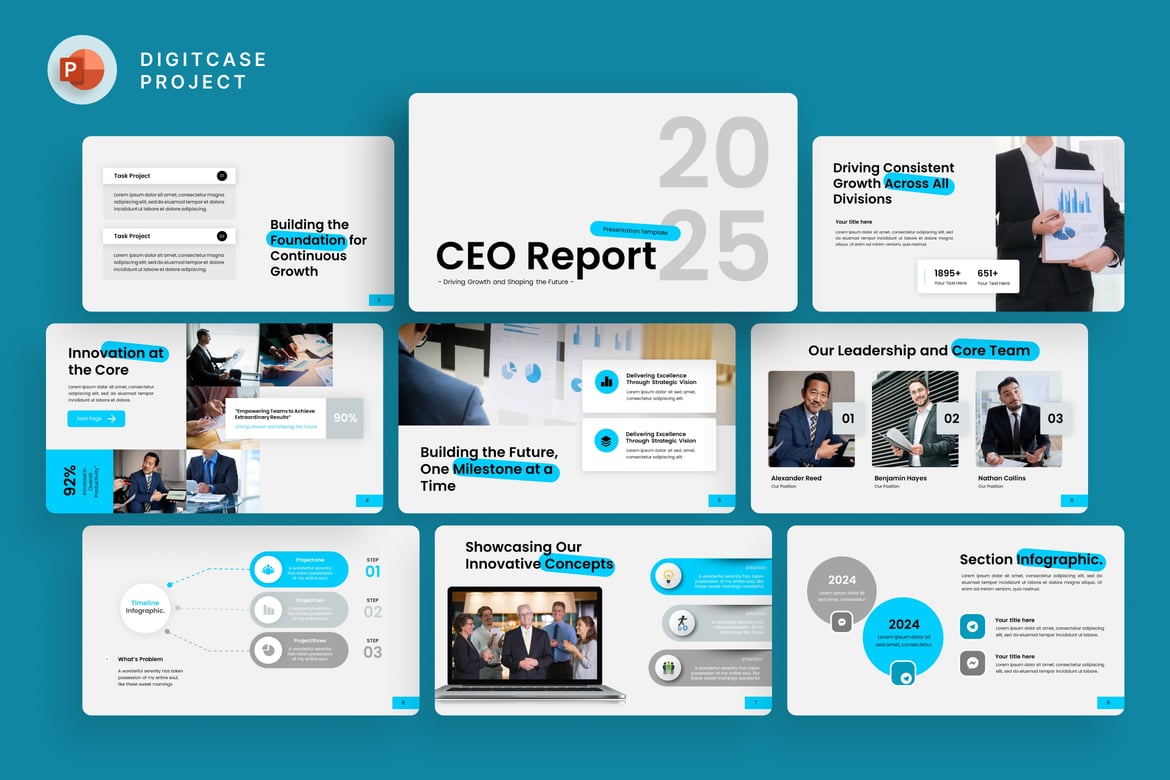 Template Presentasi CEO - PowerPoint Profesional