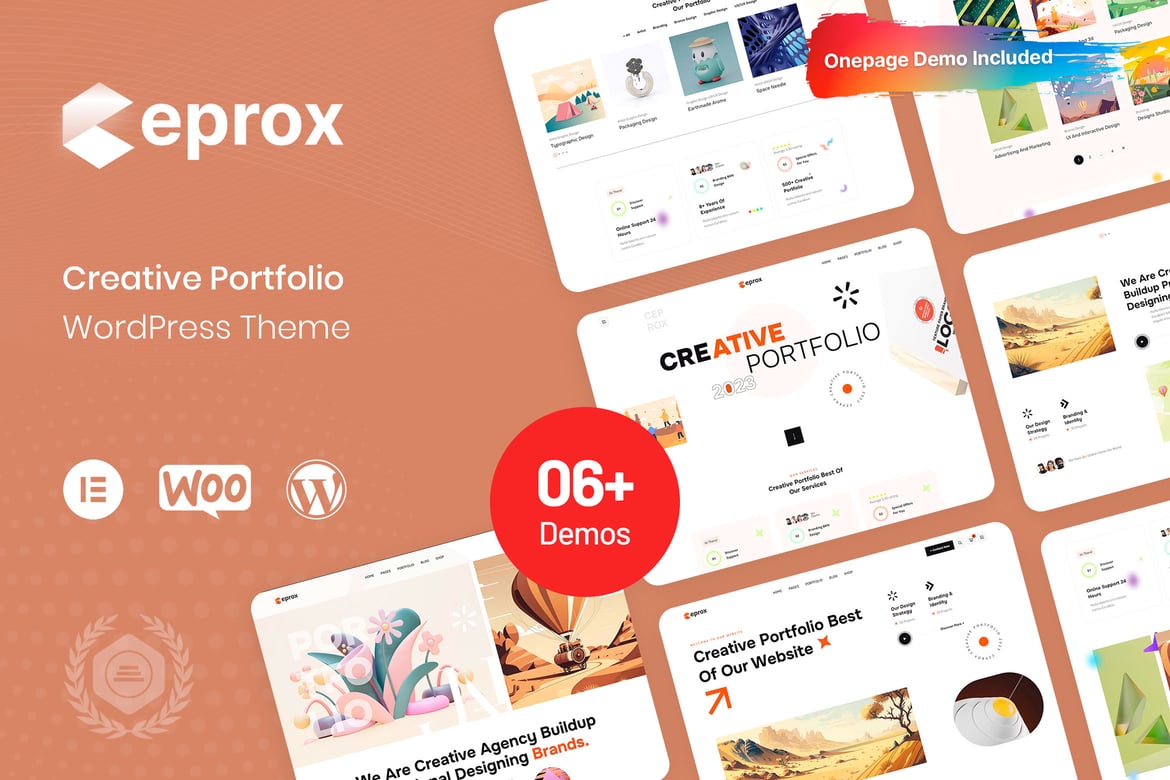 Ceprox - Tema WordPress Portofolio Kreatif yang Menawan
