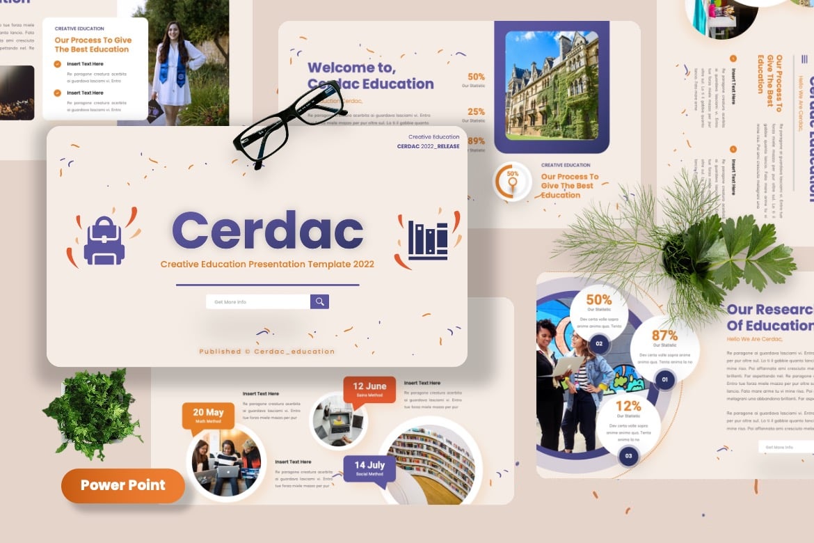 Cerdac - Template Presentasi Powerpoint Kreatif untuk Pendidikan