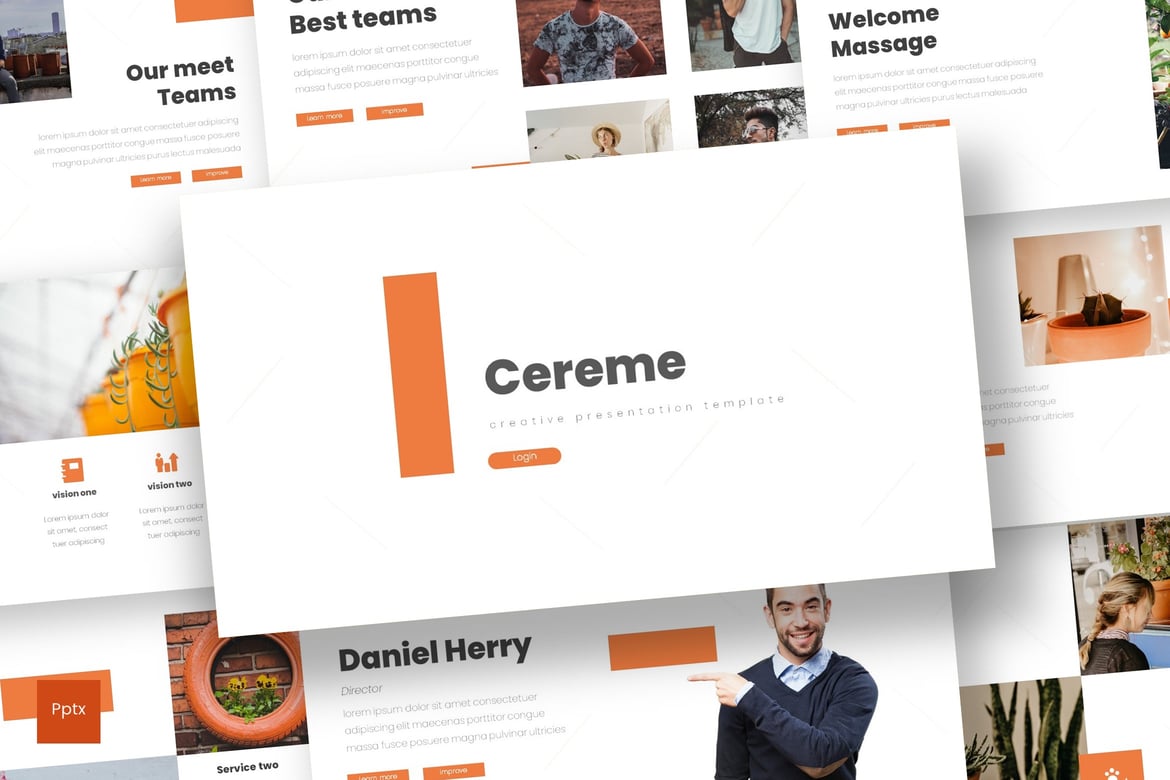 Cereme - Template Powerpoint Kreatif dan Minimalis