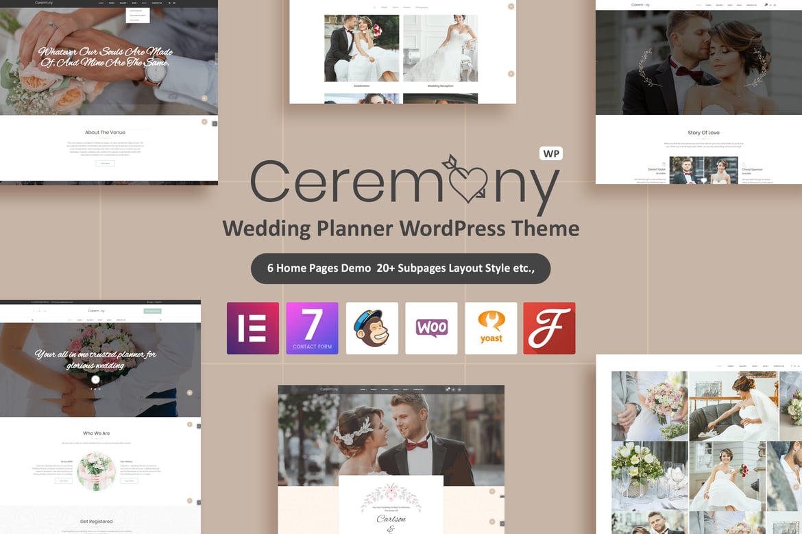 Tema WordPress Ceremony - Solusi Perencana Pernikahan Modern