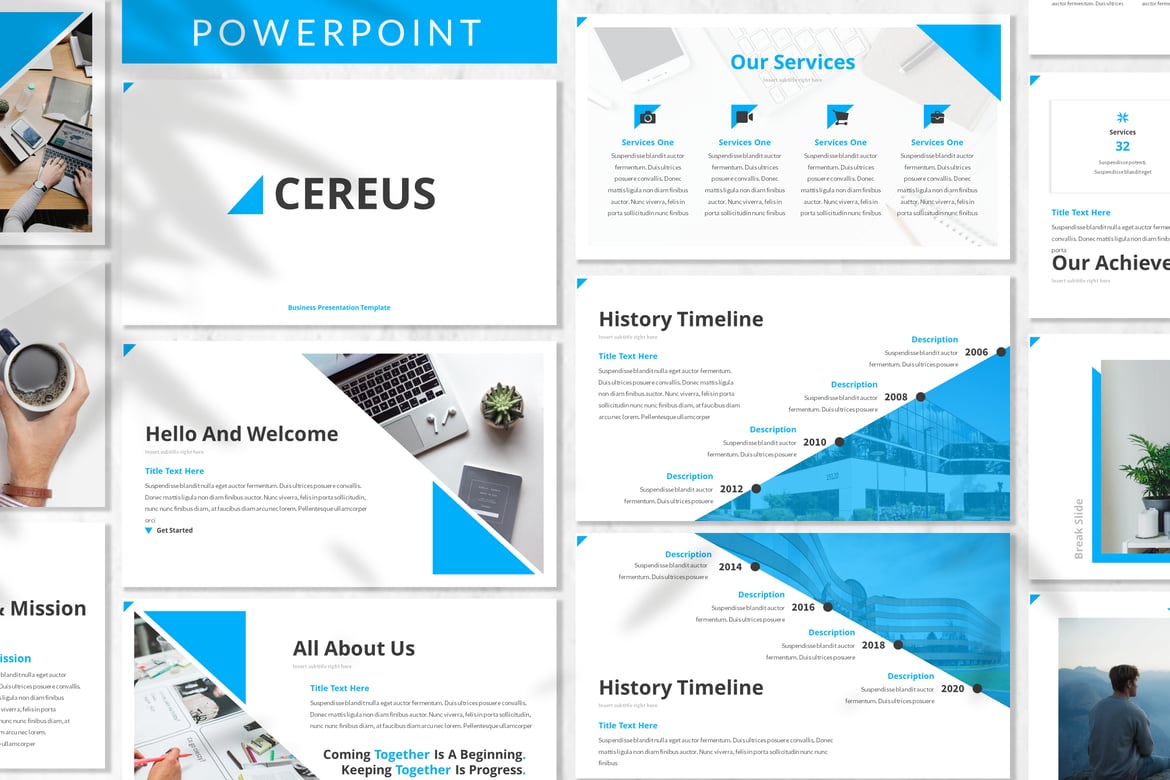 Cereus - Template Powerpoint Bisnis yang Elegan dan Profesional