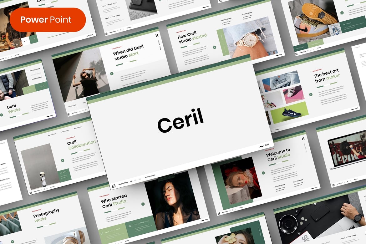 Ceril – Template PowerPoint Bisnis yang Menarik