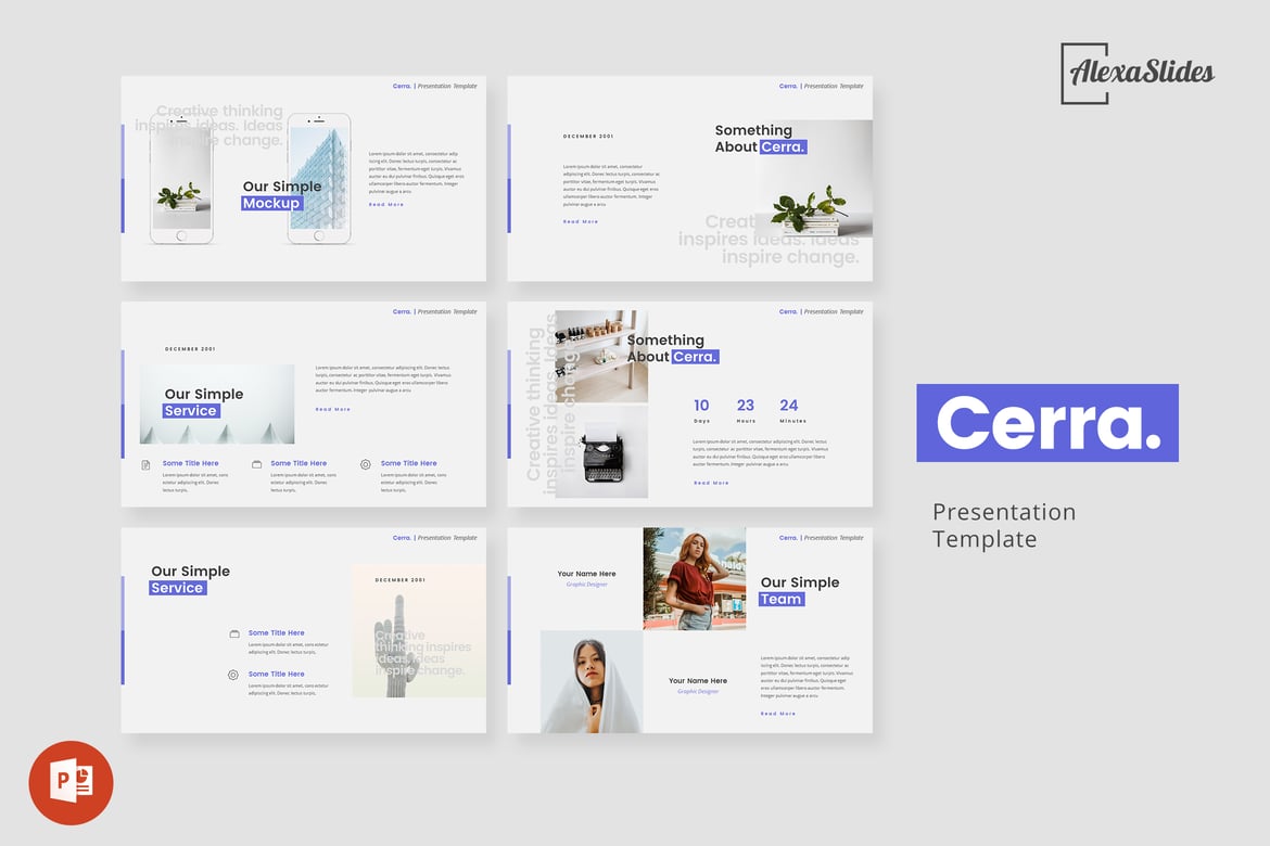 Cerra - Template PowerPoint Minimalis yang Elegan