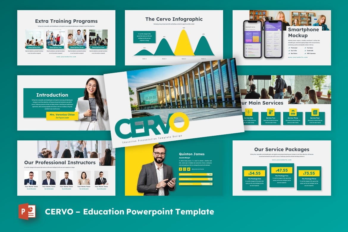 Cervo - Template Presentasi PowerPoint Minimalis dan Kreatif