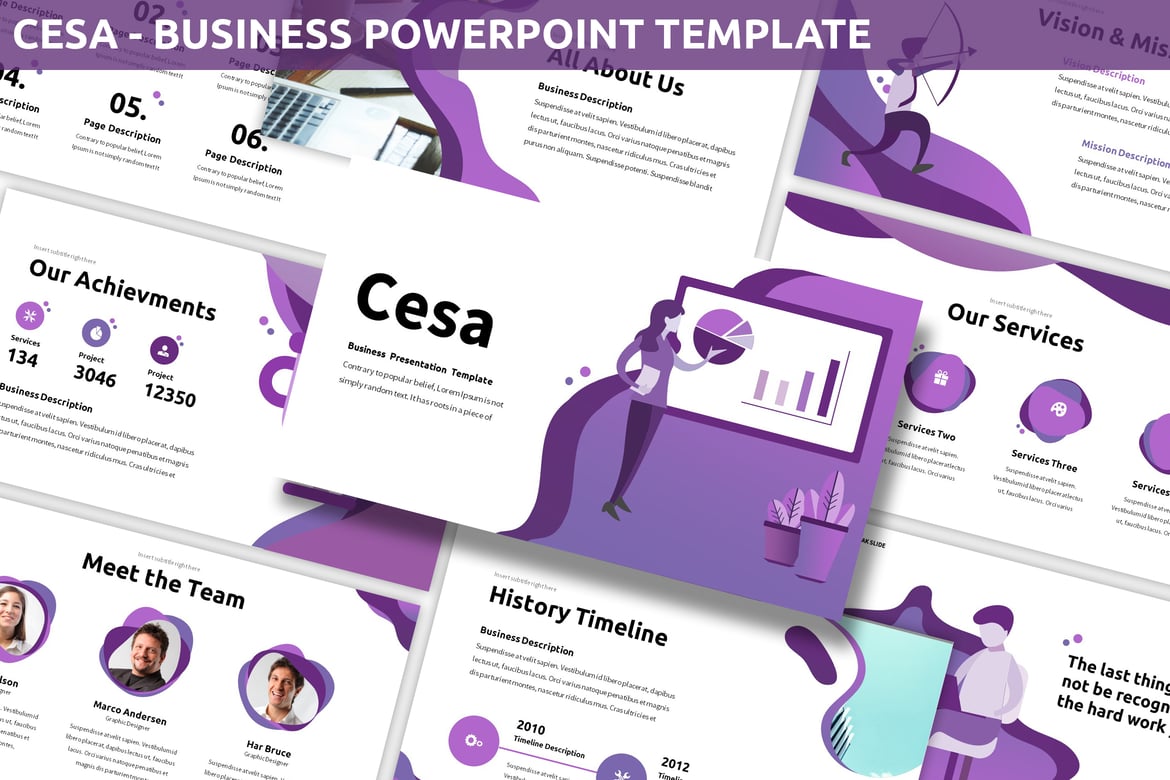 Cesa - Template Powerpoint Profesional untuk Bisnis