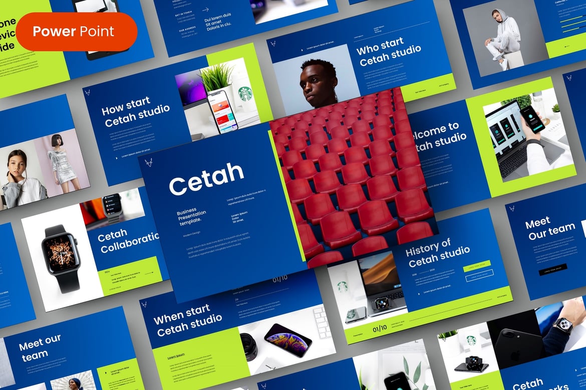 Cetah – Template Presentasi PowerPoint untuk Bisnis yang Menarik