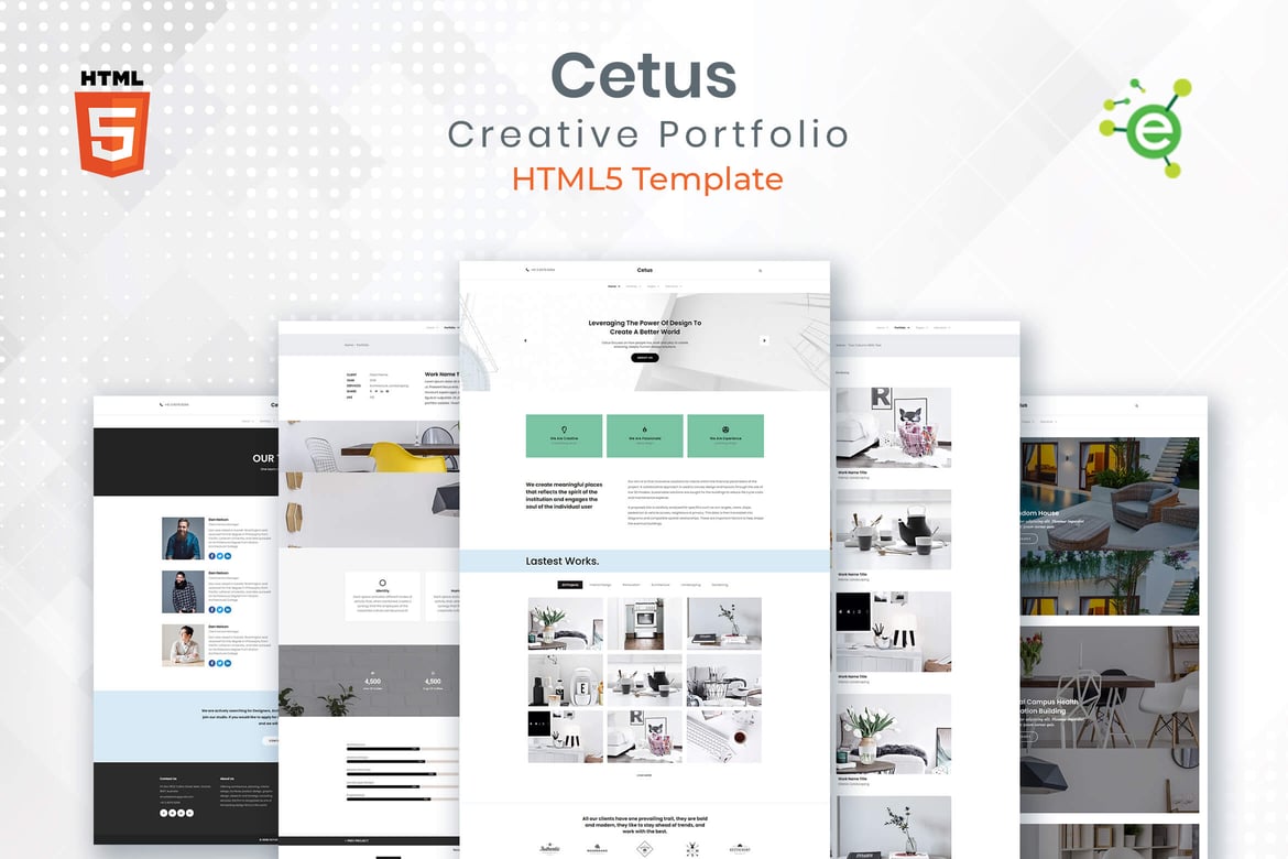 CETUS - Template Website Portofolio Kreatif HTML5