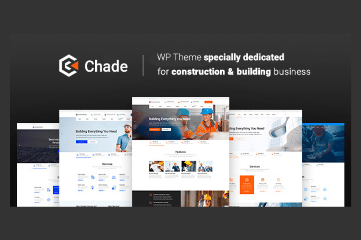 CHADE - Tema WordPress Konstruksi Terbaik untuk Bisnis Anda