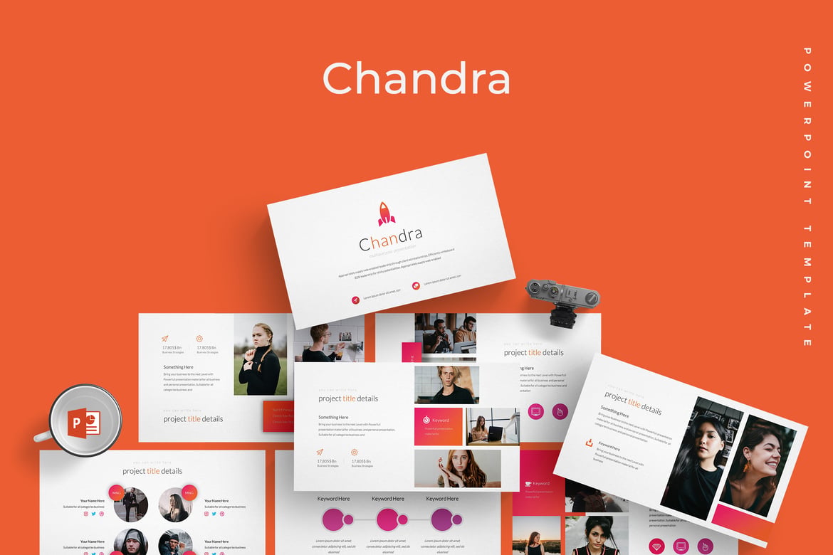 Chandra - Template Powerpoint Serbaguna yang Menarik
