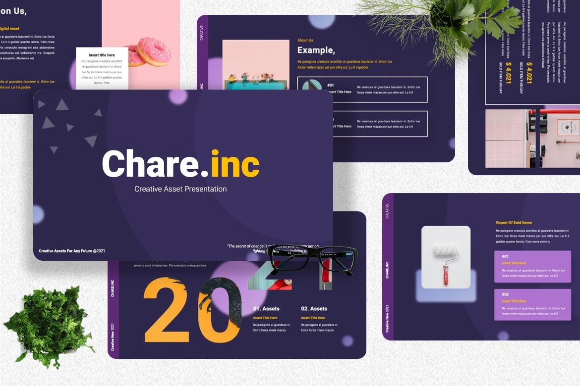 Chare - Template Presentasi PowerPoint Kreatif yang Menarik