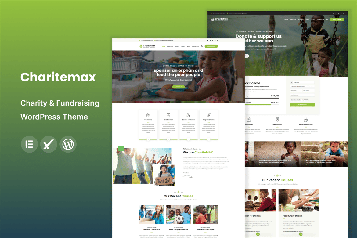 Charitemax - Tema WordPress untuk Penggalangan Dana yang Efektif