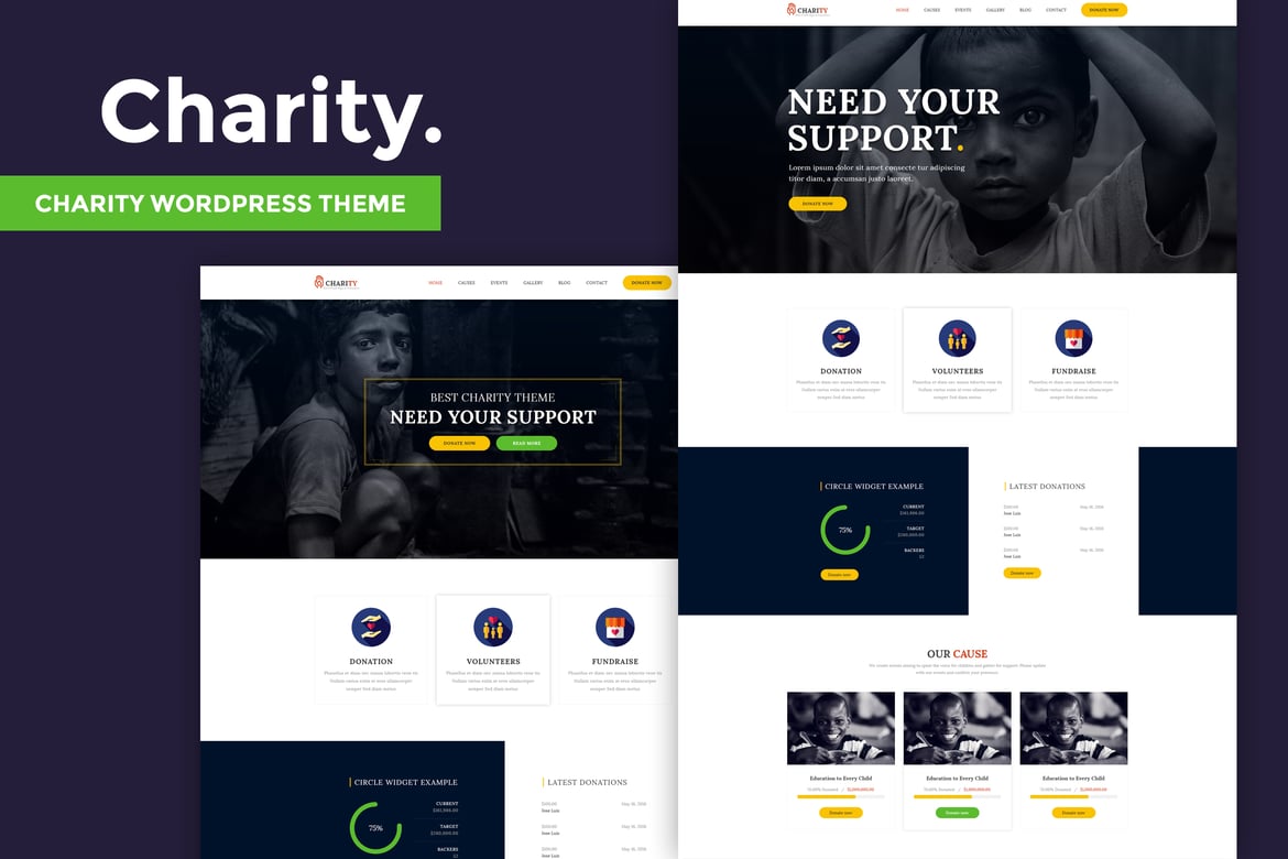 Tema WordPress Amal yang Fleksibel dan Modern