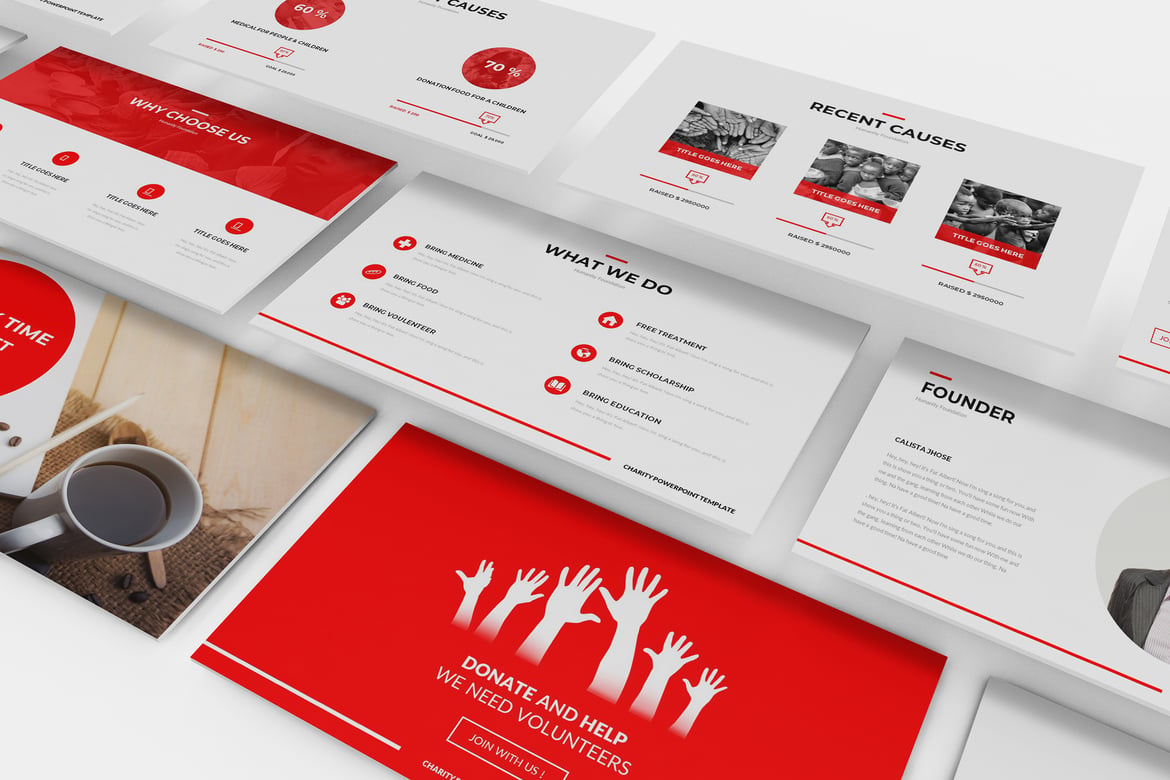 Template Powerpoint Amal yang Menarik dan Profesional