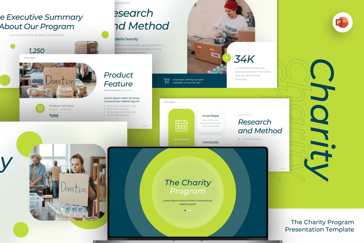 Template Presentasi Amal - PowerPoint yang Menarik
