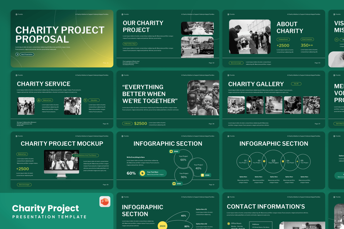 Proposal Proyek Amal - Template PowerPoint Menarik