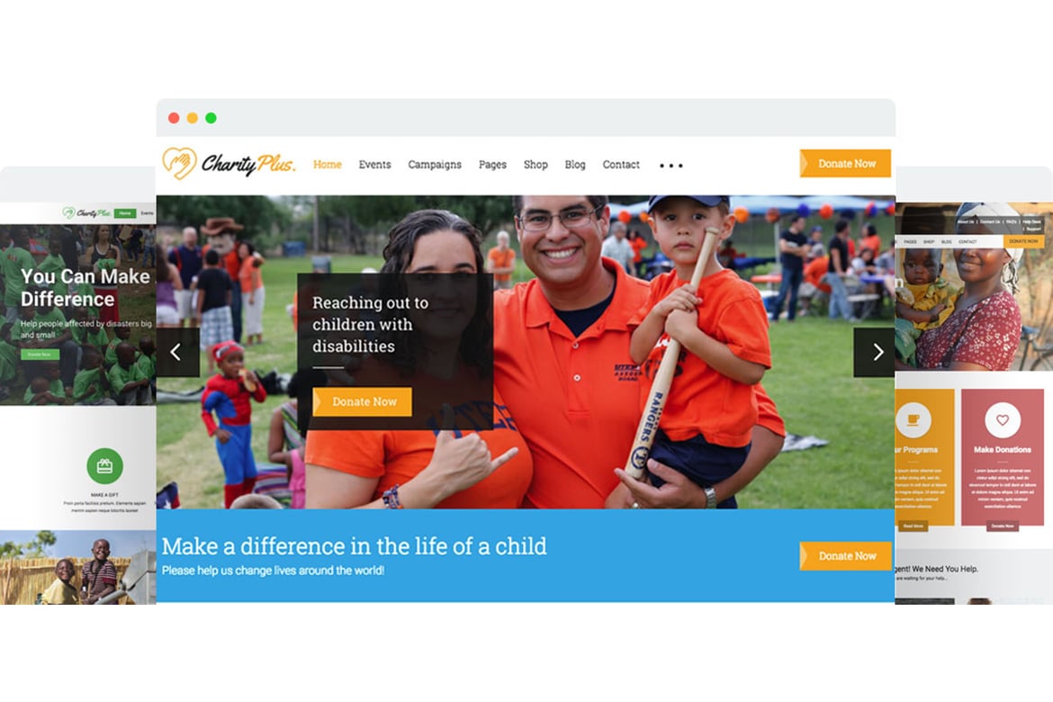 CharityPlus - Template Website Nonprofit Serbaguna yang Ideal