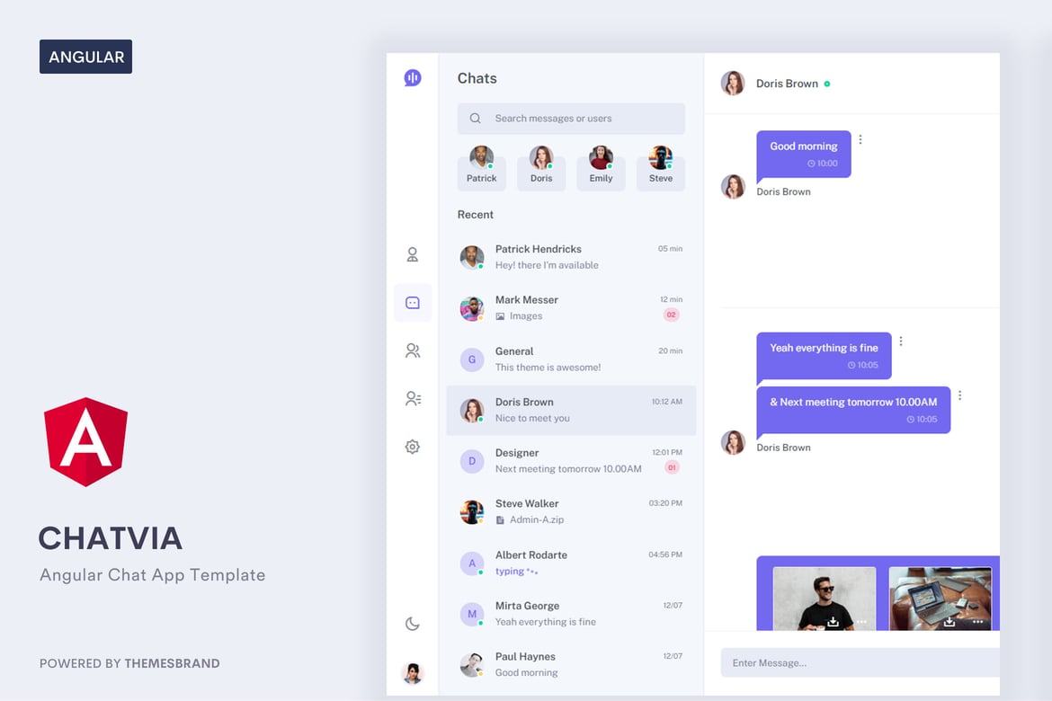 Chatvia - Template Website Aplikasi Chat Angular Modern