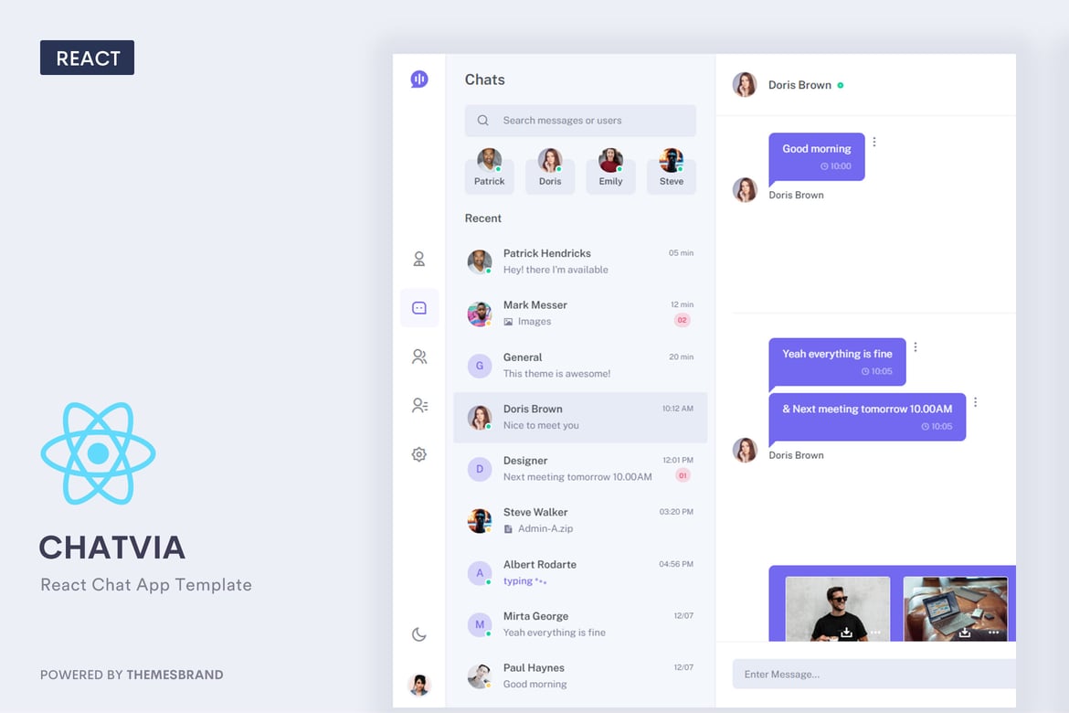 Chatvia - Template Website Aplikasi Chat Berbasis React