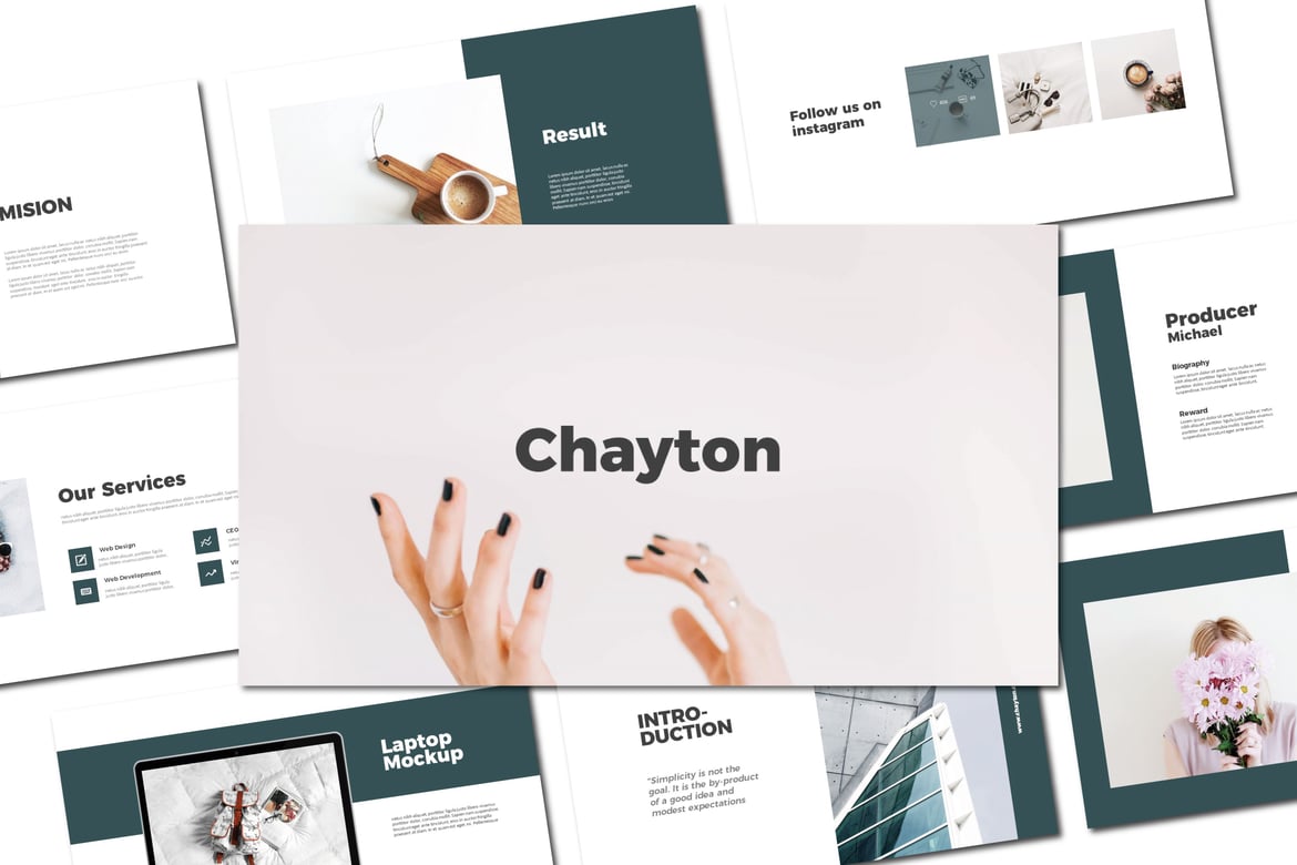 Chayton - Template Powerpoint Serbaguna yang Elegan