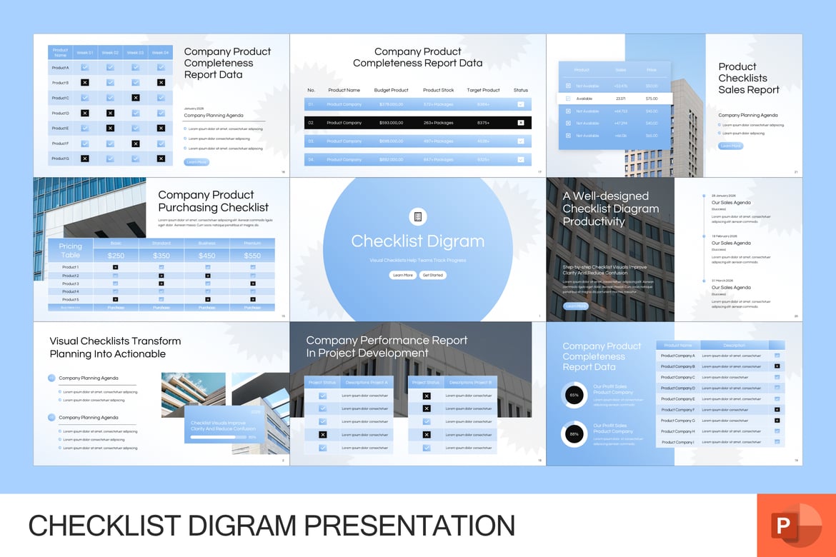 Template PowerPoint Diagram Checklist yang Efektif dan Menarik