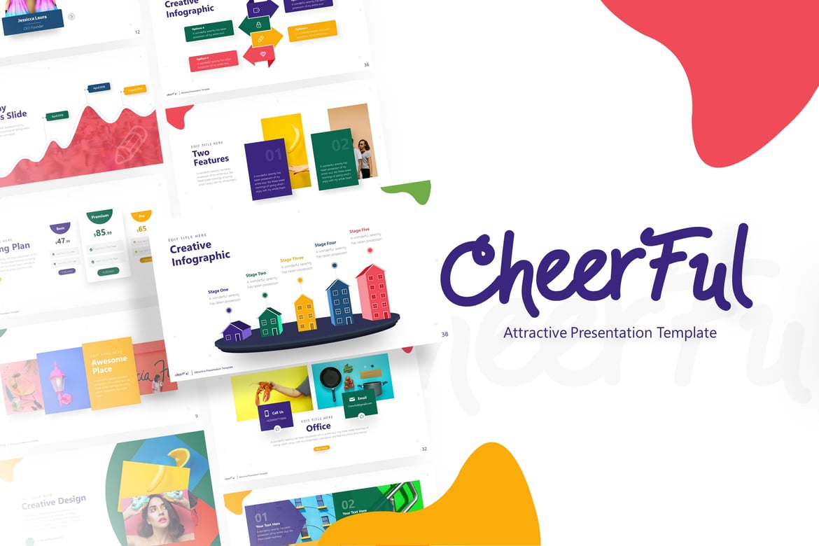 Template Presentasi PowerPoint Ceria dan Menarik