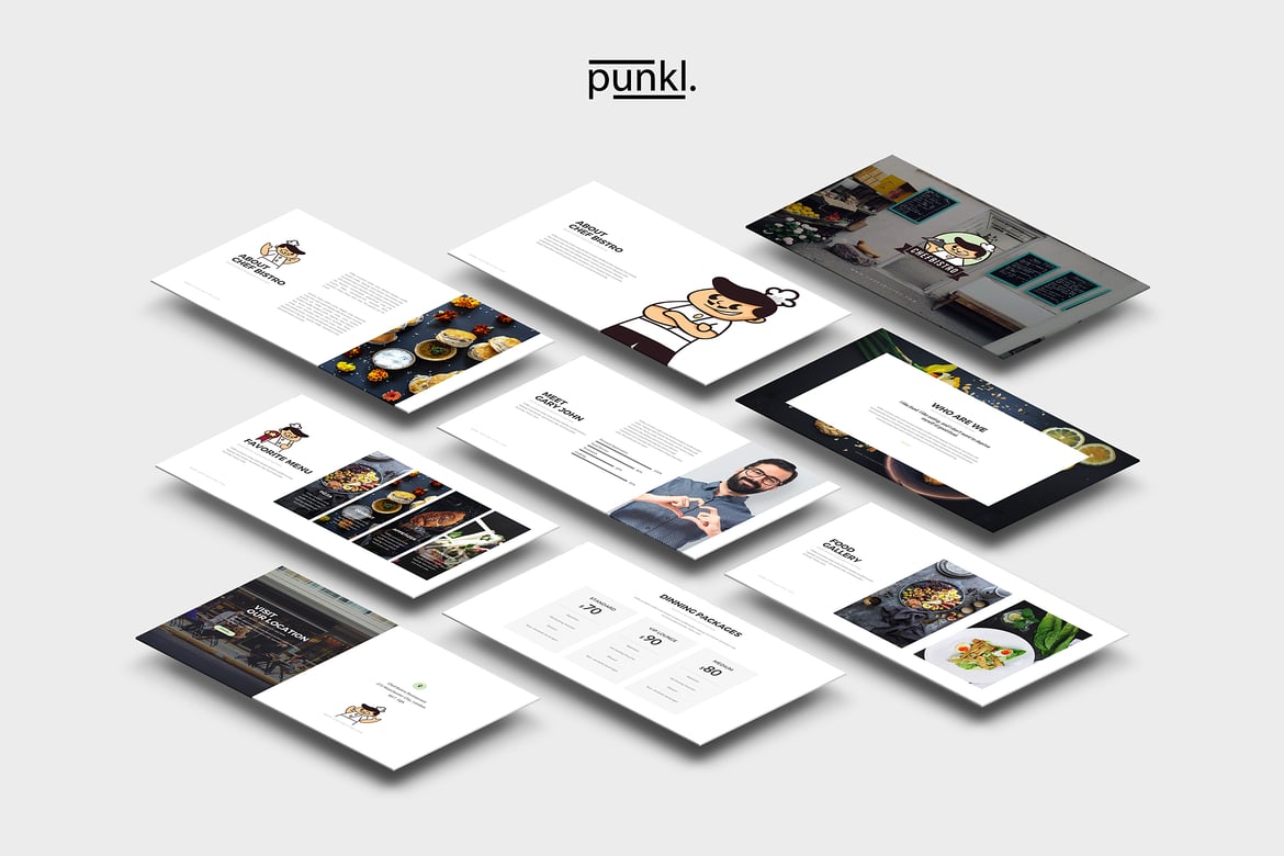 Template Powerpoint Profesional ChefBistro untuk Bisnis Kuliner Anda
