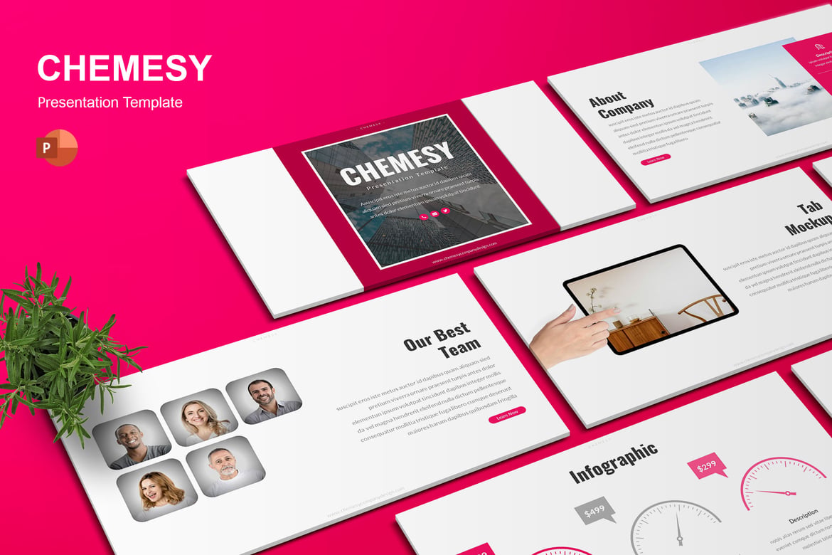 Chemesy - Template PowerPoint Bisnis yang Menarik