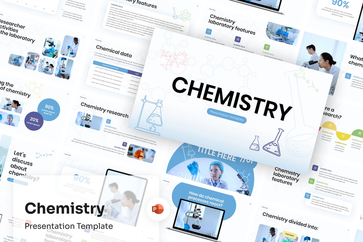 Template PowerPoint Kimia yang Menarik dan Profesional
