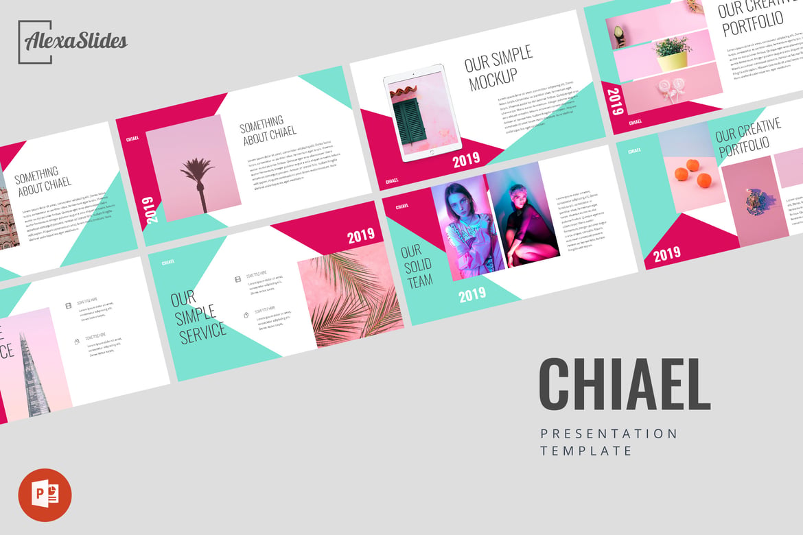 Template PowerPoint Chiael - Presentasi Kreatif yang Menarik