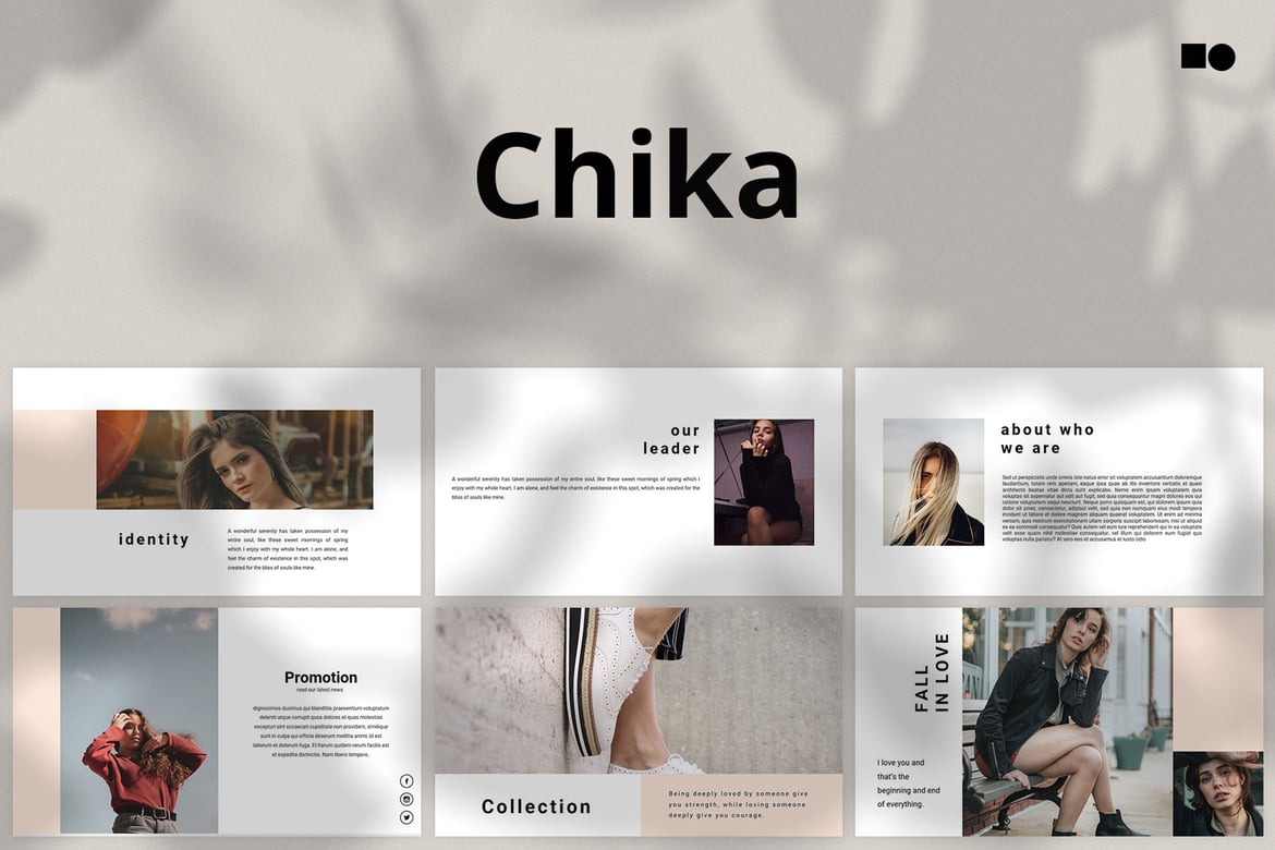 Template PowerPoint Chika - Presentasi Modern dan Elegan