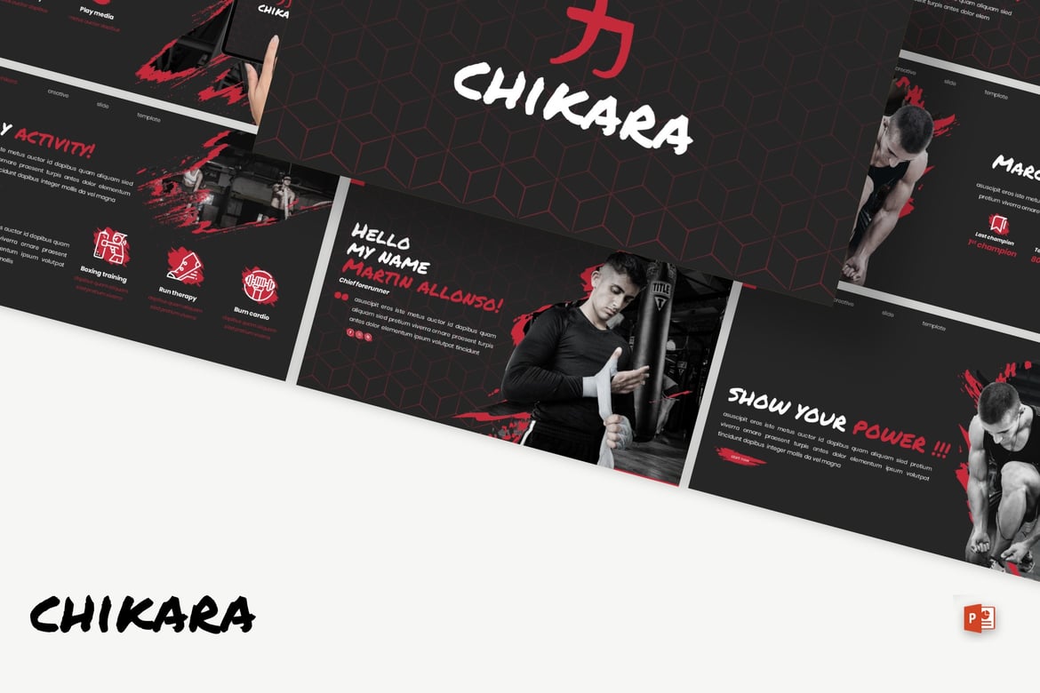 Template PowerPoint Chikara - Presentasi Modern dan Menarik