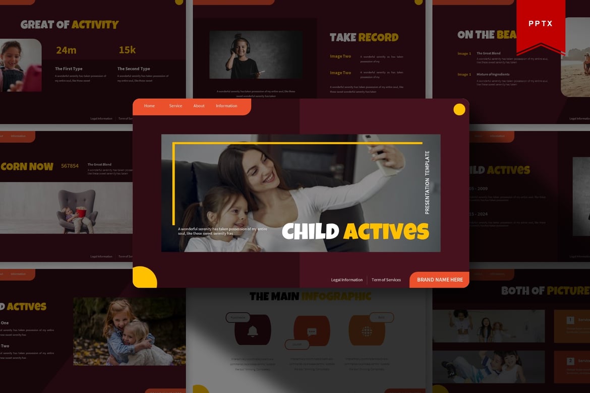 Template PowerPoint Anak Aktif | Solusi Presentasi Menarik