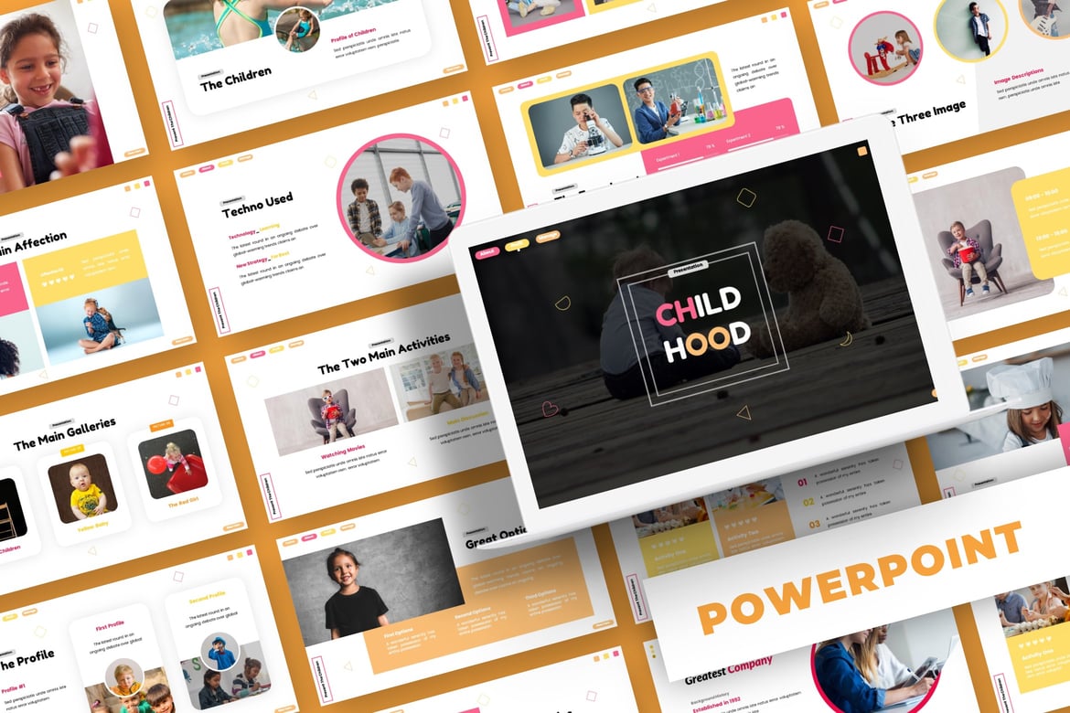 Template Powerpoint Childhood - Solusi Kreatif untuk Presentasi Anda