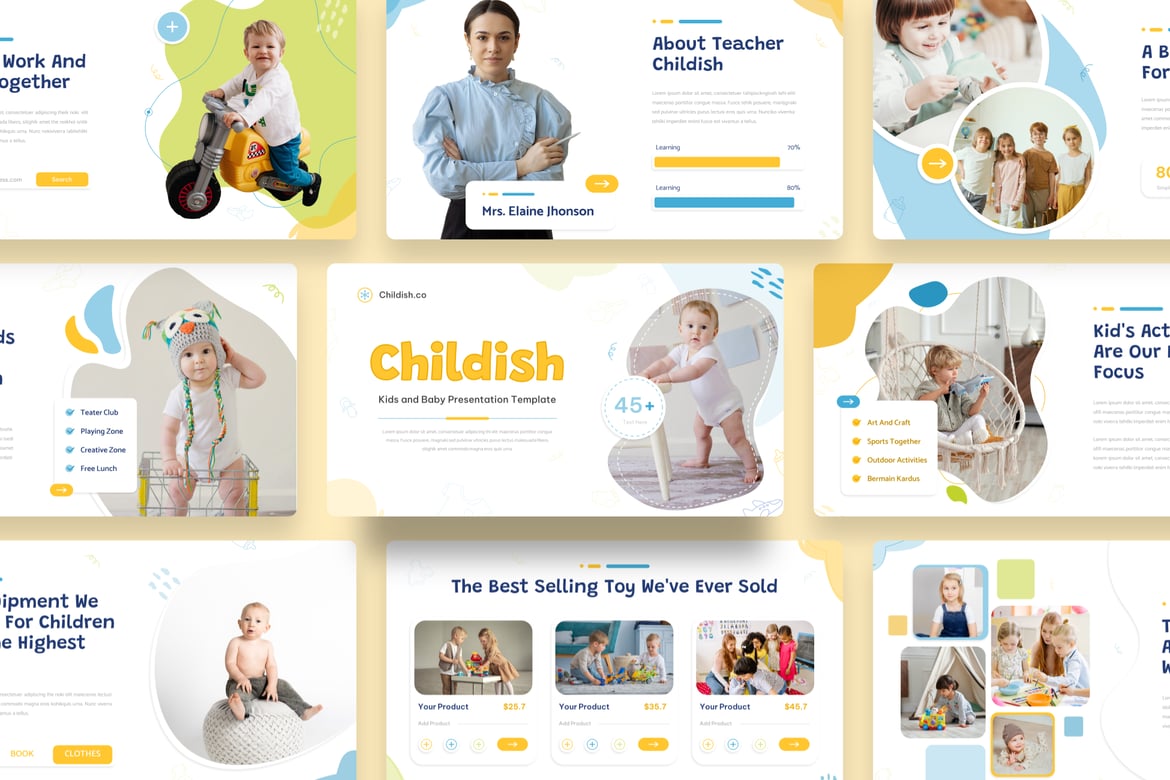 Template PowerPoint Anak - Solusi Kreatif untuk Presentasi Anak dan Bayi
