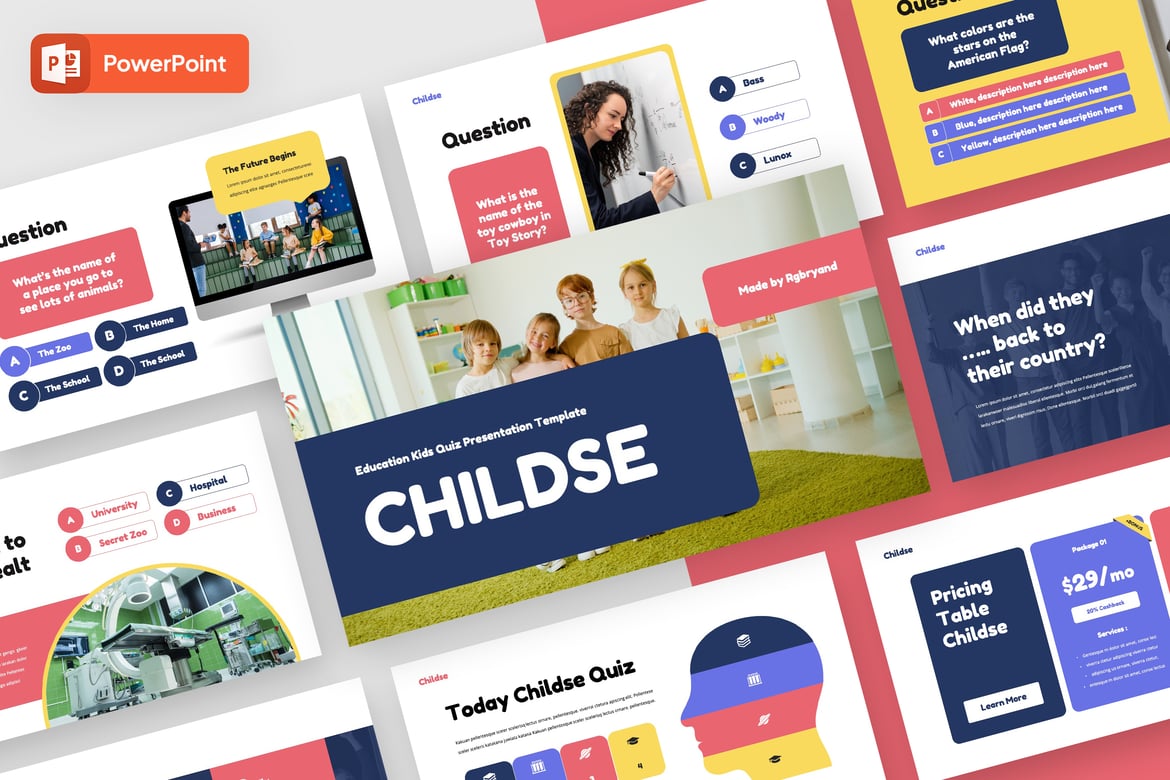 Template Presentasi Anak - PowerPoint untuk Pendidikan