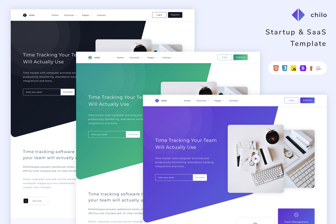 Chilo - Template Website untuk Startup dan SaaS yang Menarik