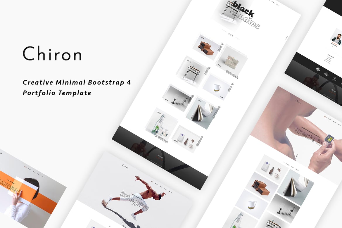 Chiron - Template Website Portfolio Kreatif Bootstrap 4